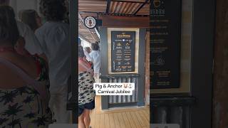 Lunch at Pig & Anchor aboard Carnival Jubilee #cruise #foodie #carnival #lunch