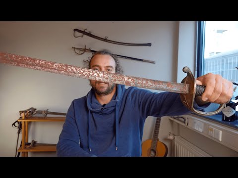 Sword Restoration on 3 Antique French Swords - How to clean a sword With Ballistol