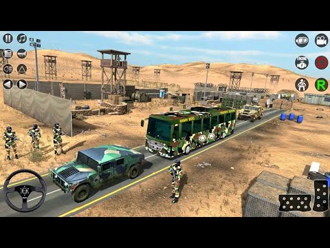 Army Bus Transport - offroad Impossible Missions- Army Simulator- android gameplay