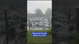 Waves RIP THROUGH California&#39;s Santa Cruz Dock 😳