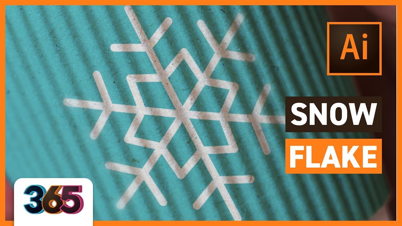 Snowflake | Illustrator CC Tutorial #349/365