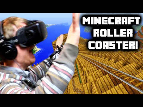 Minecraft Roller Coaster With The Oculus Rift DK2! | Virtual Reality