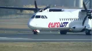 preview picture of video 'EPGD - ATR 72-202 takeoff & ATR 42-300 touch'n'go'