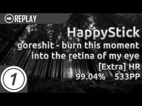 HappyStick | goreshit - burn this moment into the retina of my eye [extra] +HR | 99.04% 533pp