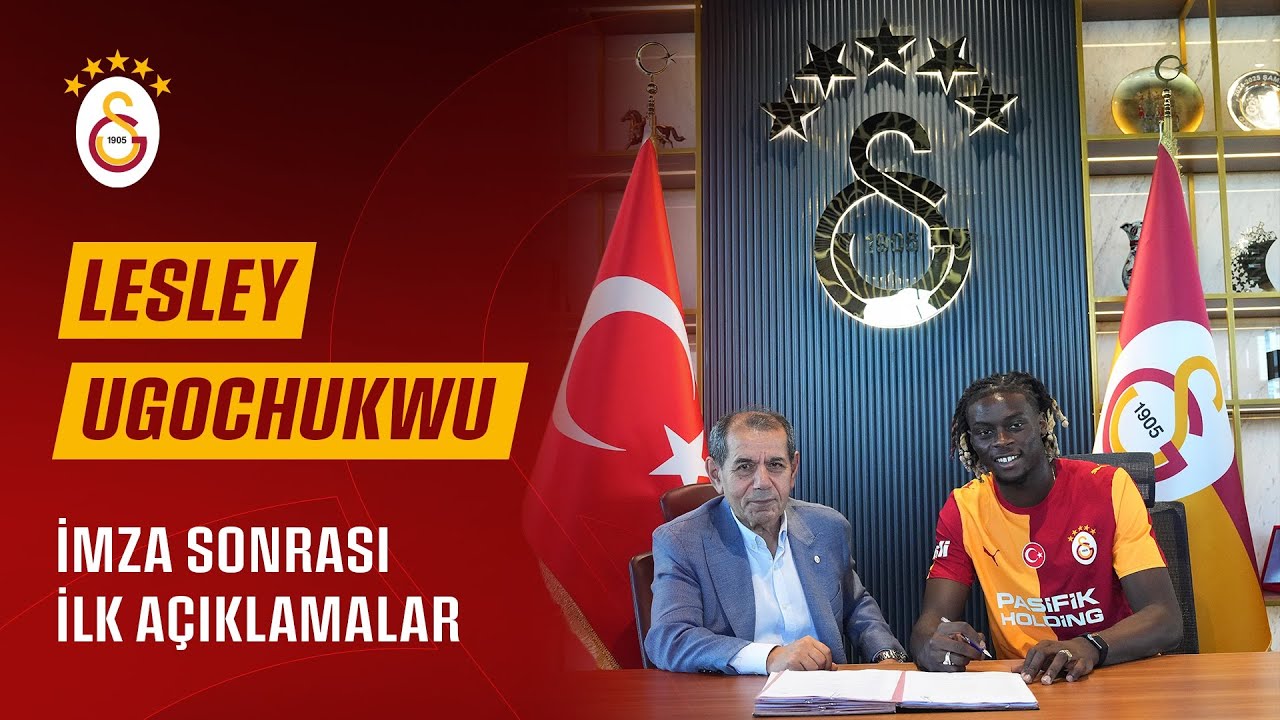 🎙Galatasaray SK Başkanı Dursun Aydın Özbek ve Lesley Ugochukwu’nun imza töreni sonrası açıklamaları 