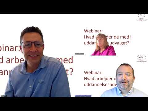 Webinar Hvad arbejder de med i Dansk Førstehjælpsråds uddannelsesudvalg ?
