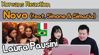Laura Pausini - Novo (feat. Simone &amp; Simaria) Reaction [Koreans Hoon &amp; Cormie] / Hoontamin