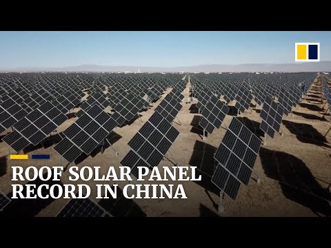 Çin Endüstriyel ve Evsel Çatılara Rekor Miktarda Güneş Paneli Kuruyor