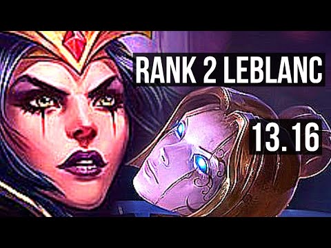 LEBLANC vs ORIANNA (MID) | Rank 2 LeBlanc, Rank 5, 10/2/8, Legendary | EUW Challenger | 13.16