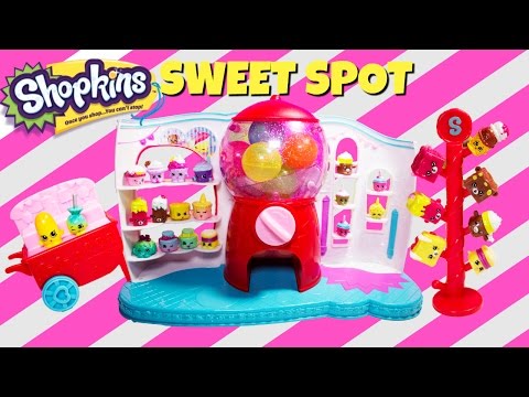 Shopkins Season 4 Sweet Spot Gumball Machine Playset with 2 Exclusives! Video