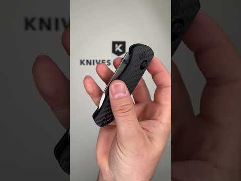 Kizer Vanguard Drop Bear V3619A3 Satin Nitro V, G10 Black Carbon Fiber, pocket knife, Azo design