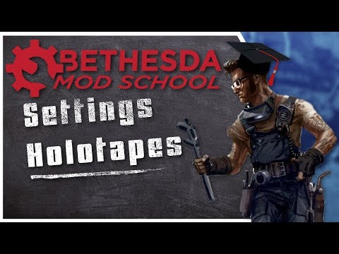 Bethesda Mod School: Scripting 103 - Making a Settings Holotape