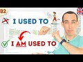 EXPLAINED The Difference Between Used To Get Used To Be Used To And Usually English Grammar