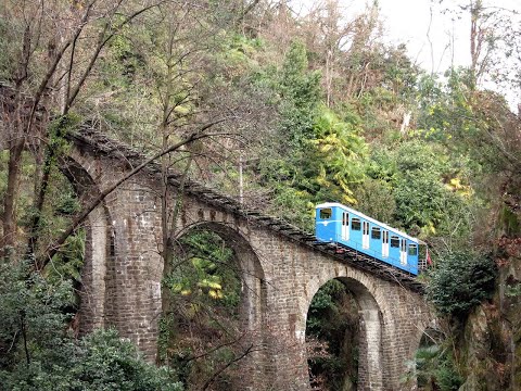Funicolare Locarno Madonna del Sasso Bergfahrt 2021 - Standseilbahn funicolare funicular Switzerland