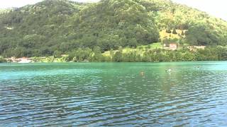 preview picture of video 'Lac Most na Soci - Alpes Juliennes, Vallée d'Emeraude, Slovénie'