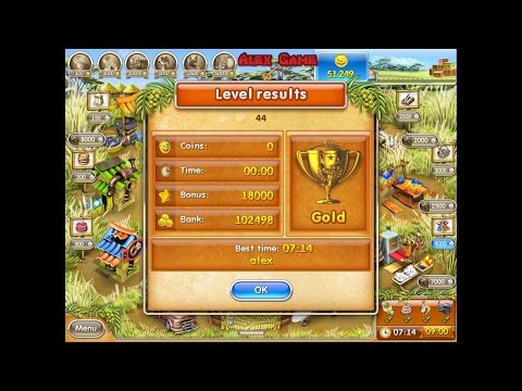 Farm Frenzy 3 Madagascar (level 44) only GOLD Веселая ферма 3 Мадагаскар (Уровень 44) Золото