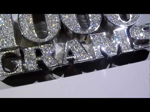 $1550 LMJ Exclusive: 1000 GRAMS Custom Lab Made Diamond Pendant -925 Silver: LabMadeJewelry.com