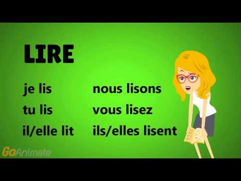 French with Adél - verbe LIRE