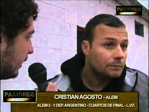 Cristian Agosto - Alem 2 - 1 Dep. Argentino [17/6/12] - PASIONES
