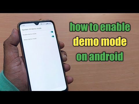 how to enter into demo mode on android | how to enable demo mode