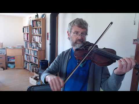 Irish fiddling bowed triplets