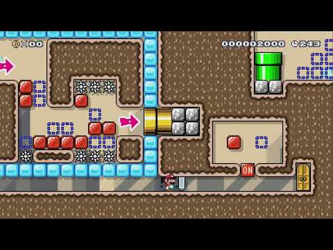 ON かOFF どっち? Either on or off  ? by ゆいと☆Z - Super Mario Maker 2 - No Commentary 1bw