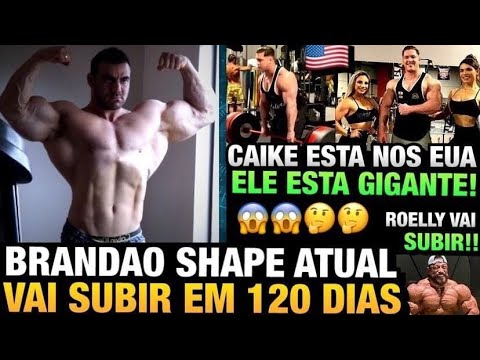 BRANDÃO MOSTRA O SHAPE ATUAL - CAIKE GIGANTE IMPRESSIONA GRINGOS E BUGA IG DO OLYMPIA E MAIS