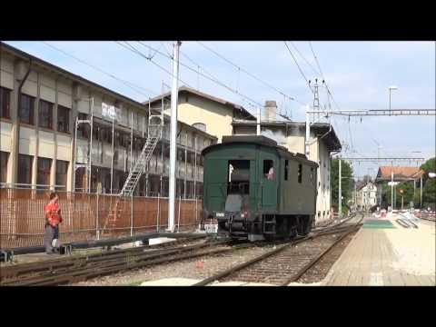 Ankunft der Ec 3/3 5 der HWB in Huttwil