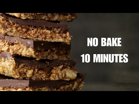 No-Bake Granola Bars in 10 Minutes - Healthy Plant-based Snack