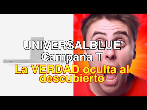 Reseña de la campana extractora universalblue t | potencia 500 m³/h | luz led | 3 velocidades | filt
