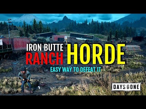EASY WAY TO DEFEAT IRON BUTTE RANCH HORDE (KEEP THEM SAFE) | DAYS GONE