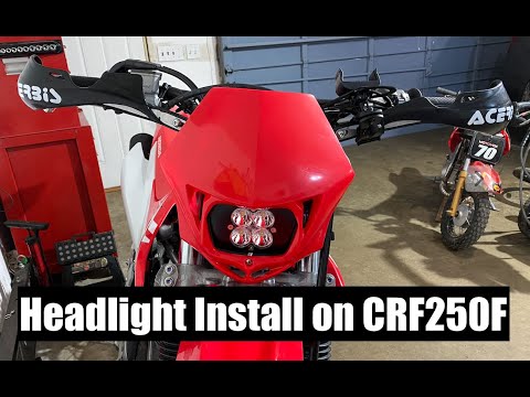 How to install a Headlight on a Dirt Bike | Honda CRF250F