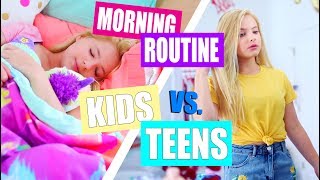 Kid vs. Teen Morning Routine for School!