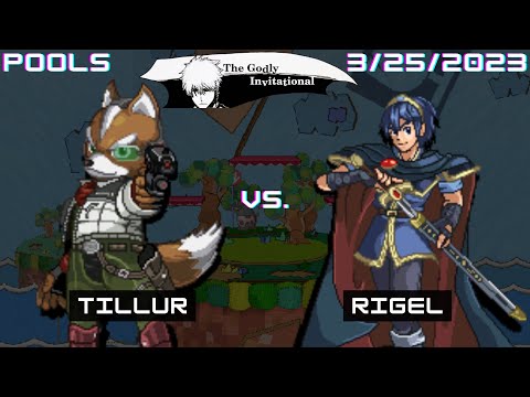Tillur (Fox) vs. Rigel (Marth) - SSF2 Pools - The Godly Invitational
