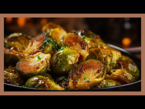 Awesome Roasted Sprouts drizzled in Maple syrup and Sriracha Sauce ​⁠#brusselsprouts #healthyfood