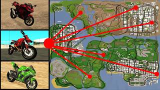 Download lagu All Sports Bike Locations in GTA San Andreas mp3
