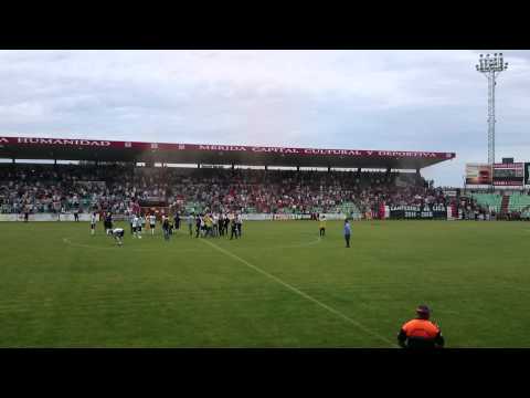 Celebración del campeonato del Merida