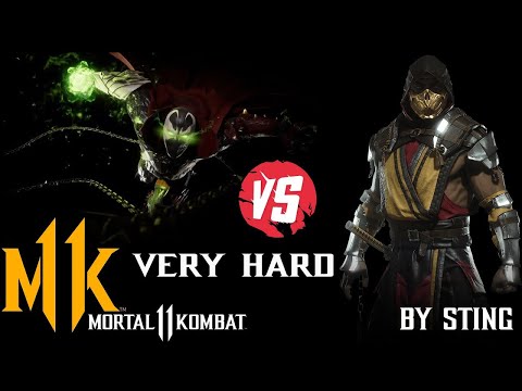 #MortalKombat11 #MK11 #New Brutality Scorpion VS Spawn (Very Hard)