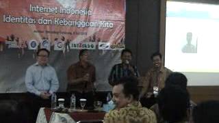 preview picture of video 'Seminar Internet Indonesia (part2) : Internet dan Kebanggaan Indonesia'