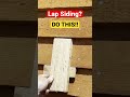 Your life will be easier when installing wood lap siding if you make a guide. #construction #tips