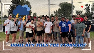 Home Run… Then the Storm! 🌧️🏏 | 4th of July Softball & Family Fun