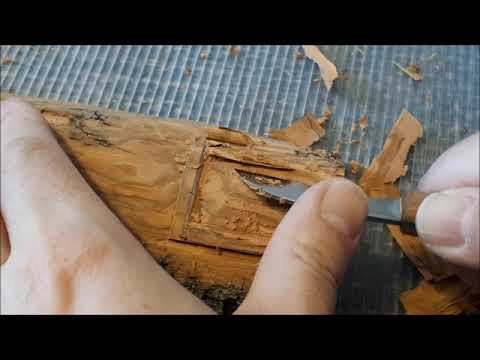WOOD CARVING | CASTLE TOWER RUIN | Cottonwood Bark