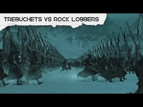 80 Field Trebuchets Vs 80 Goblin Lobbers | Missile Units Only | Total War Warhammer Cinematic Battle