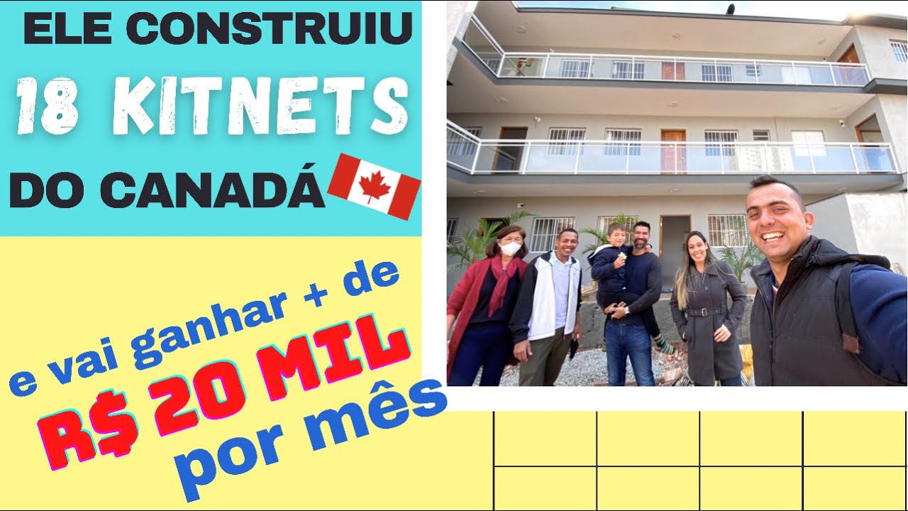 Visitando 18 KITNETS PRONTAS e nove já estão ALUGADAS!!! Terreno de 276 m²