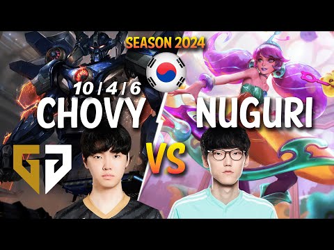 GEN Chovy vs Nuguri - Chovy AATROX vs Nuguri GWEN Top - Patch 14.3 KR Ranked