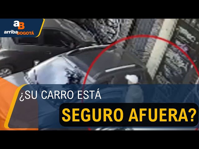 Dejó su carro en la calle? Vea cómo se lo roban en segundos en la Avenida Boyacá
