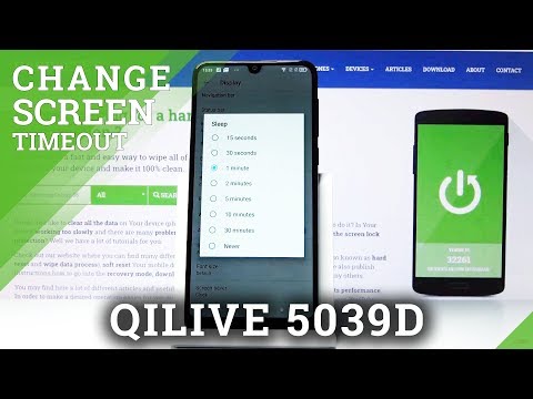 How to Set Up Screen Timeout in QILIVE 5039D – Change Sleep Time
