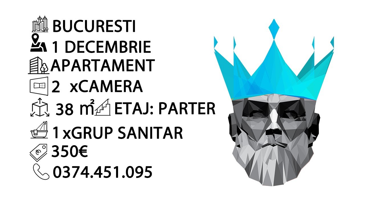 Tur video Trapez-1 Decembrie 1918|2 Camere|5 min metrou|Pet Friendly