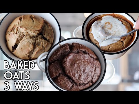You Will NEVER Eat Oatmeal The Same Way Again! Blended Baked Oats 3 Ways