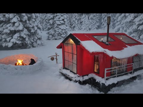 RÖMORK ÜZERİNDE 6 GÜN ZORLU KAR KAMPI